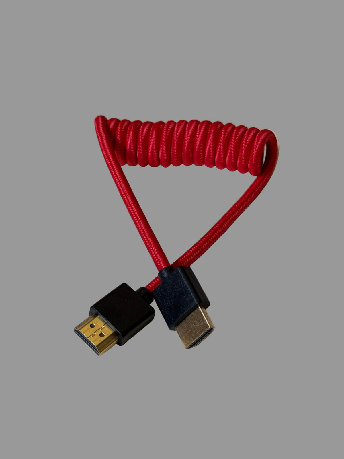 Câble HDMI 1m Spiralé Rouge